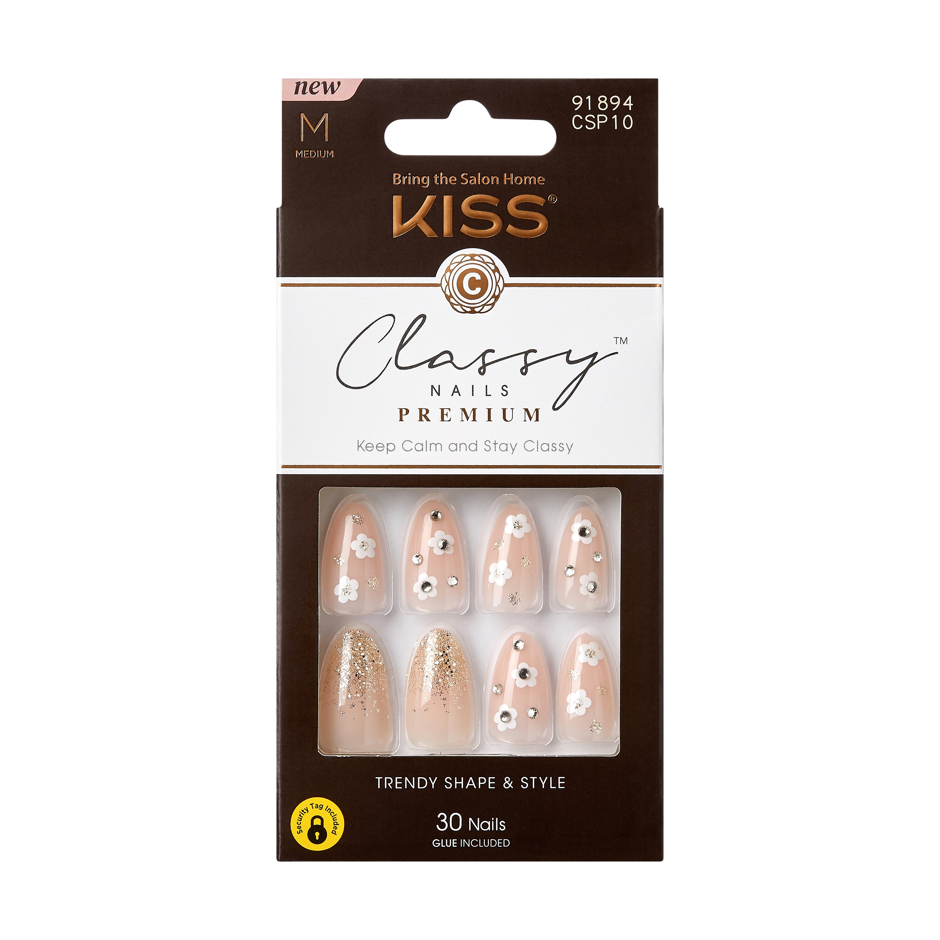 KISS Classy Premium Nails Gleaming Shop Nail sets at HEB