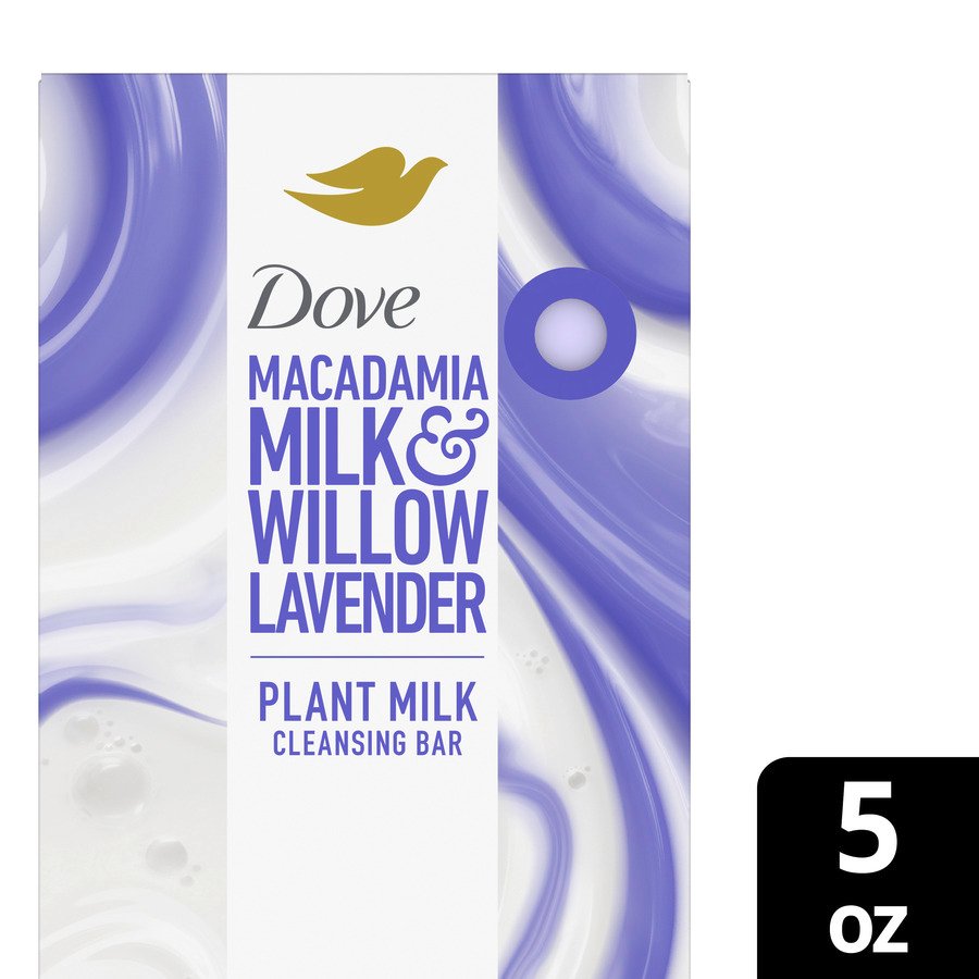 Dove Plant Milk Cleansing Bar Soap Macadamia Milk & Willow Lavender Shop Hand & bar soap at