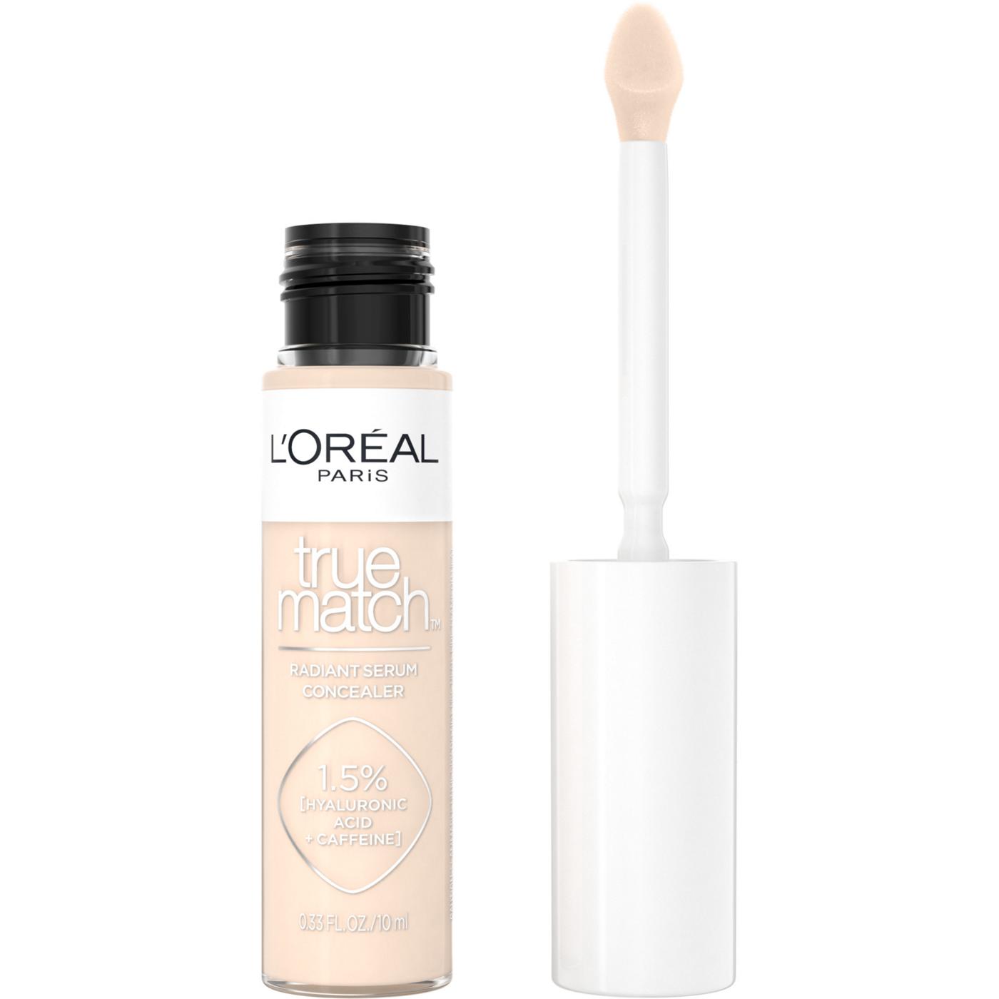 L'Oréal Paris True Match Radiant Serum Concealer with Hyaluronic Acid, Caffeine C1; image 1 of 8