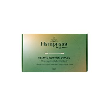 Hempress Hygienics Organic Cotton Cosmetic Ear Swab Buds, 200 ct