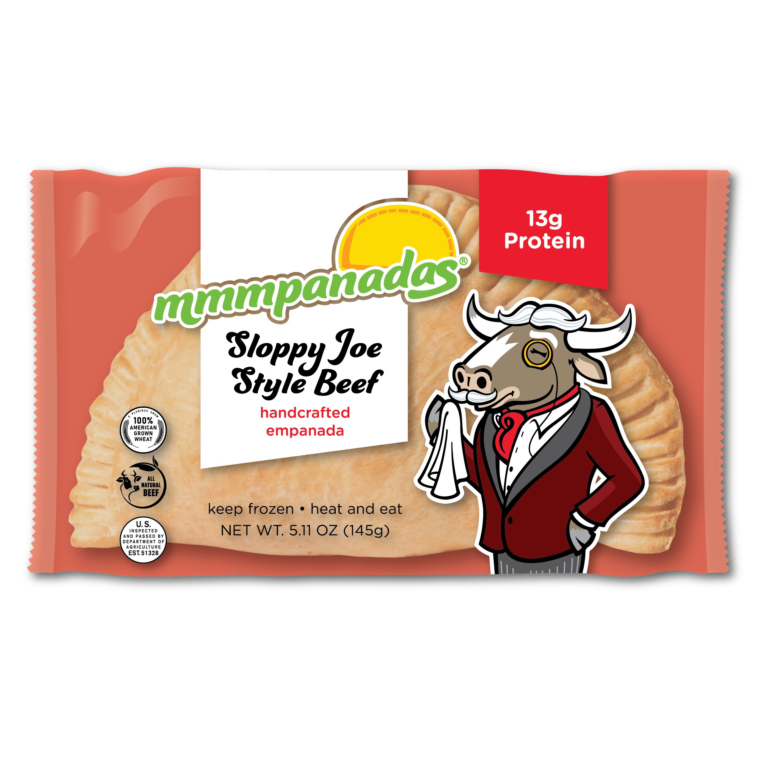 Mmmpanadas Frozen Handcrafted Empanada - Sloppy Joe Style Beef - Shop ...