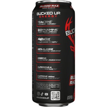 Bucked Up Zero Sugar Energy Drink - Blood Raz