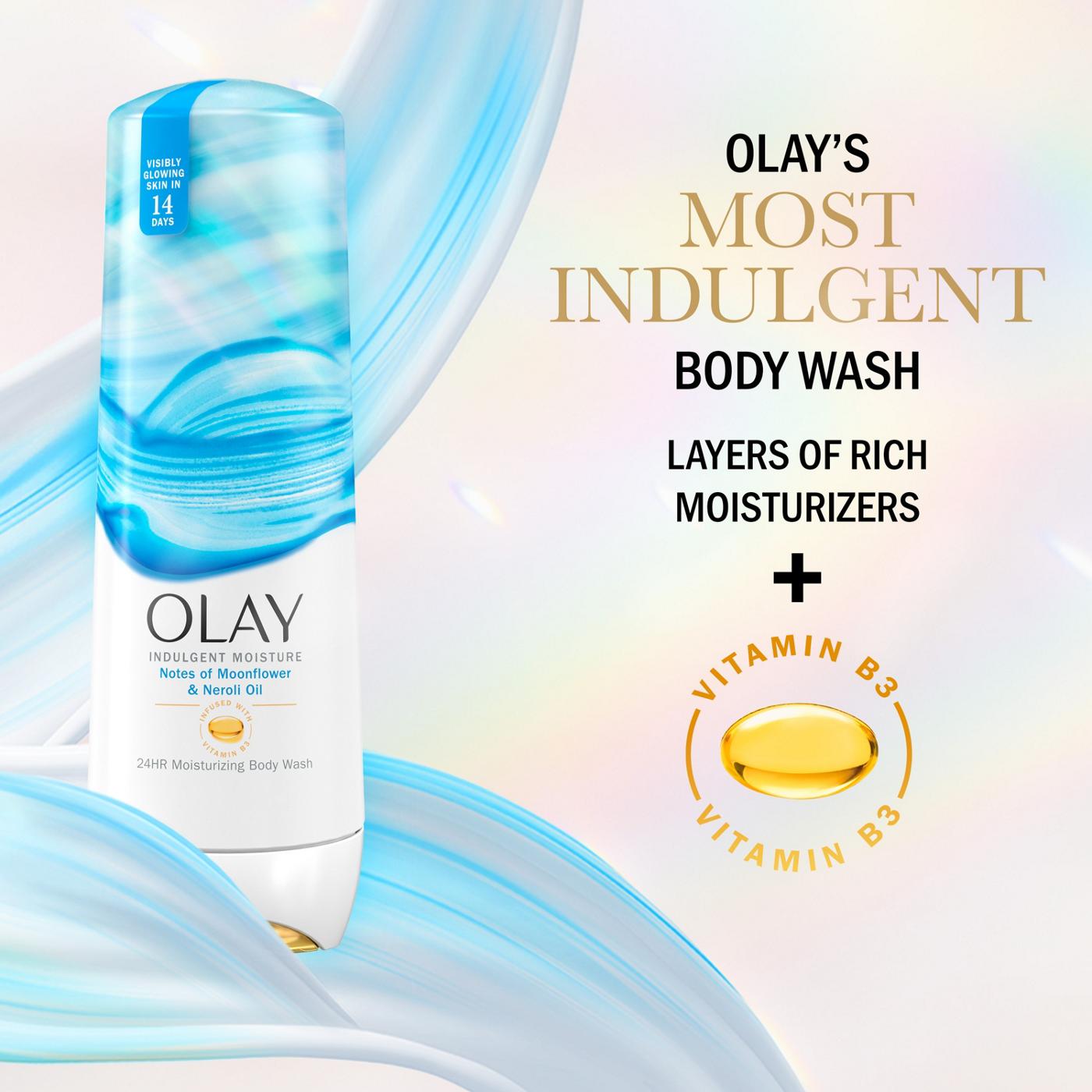 Olay Indulgent Moisture Body Wash - Moonflower & Neroli Oil; image 5 of 8