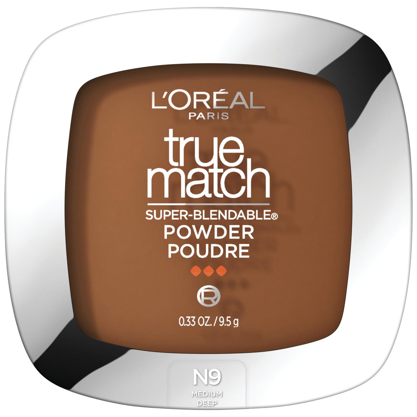 L'Oréal Paris True Match Super-Blendable Oil Free Makeup Powder N9 Medium Deep; image 1 of 5