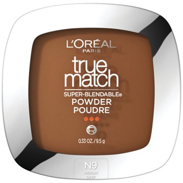 L'Oréal Paris True Match Super-Blendable Oil Free Makeup Powder N9 Medium Deep