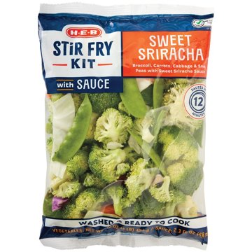H-E-B Vegetable Stir Fry Kit - Sweet Sriracha, 19 oz