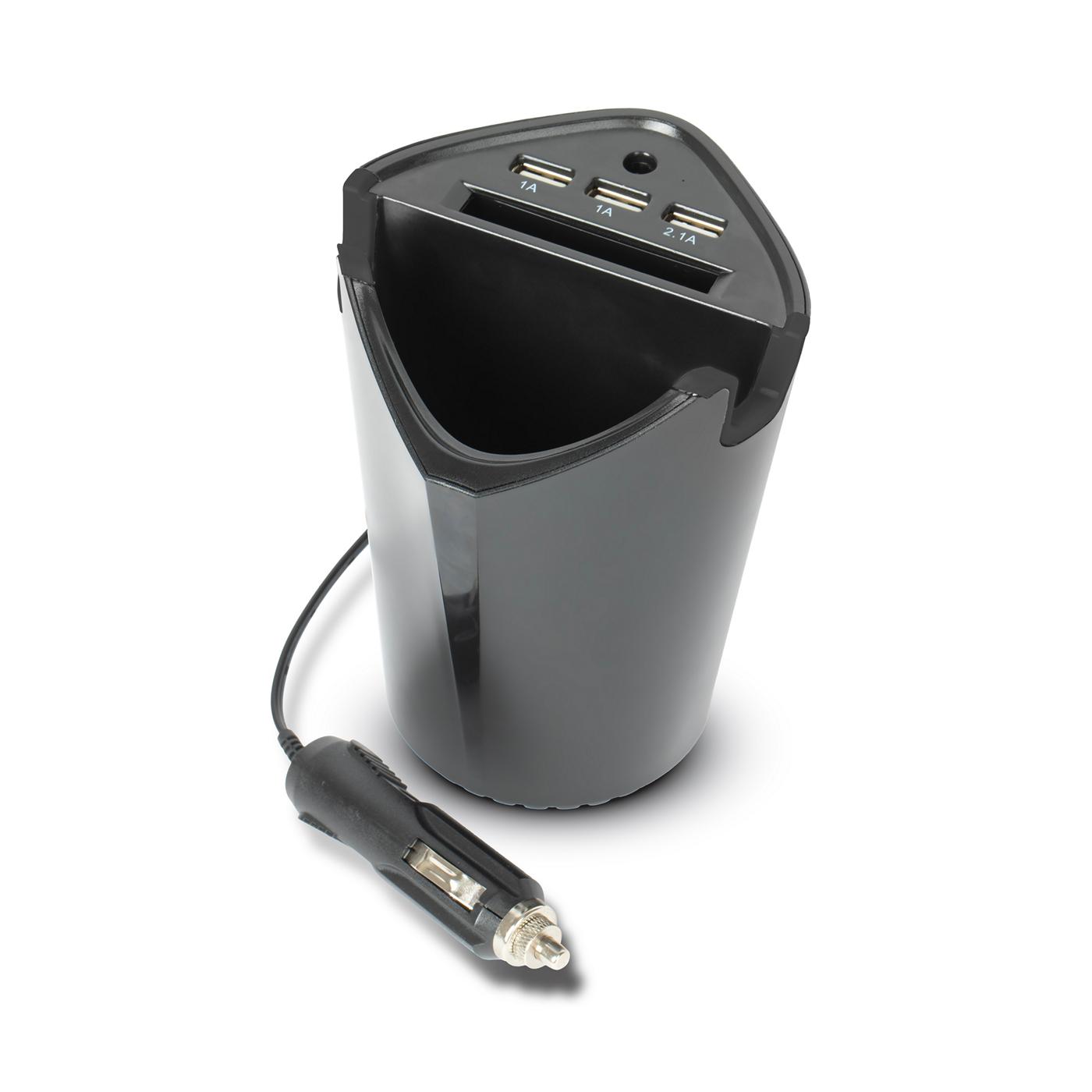 iHome Auto Cup Holder Charger - Black; image 2 of 2