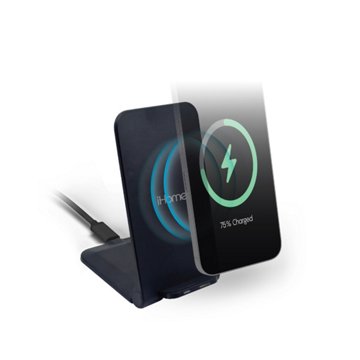 iHome 15-Watt Wireless Charging Power Stand - Black