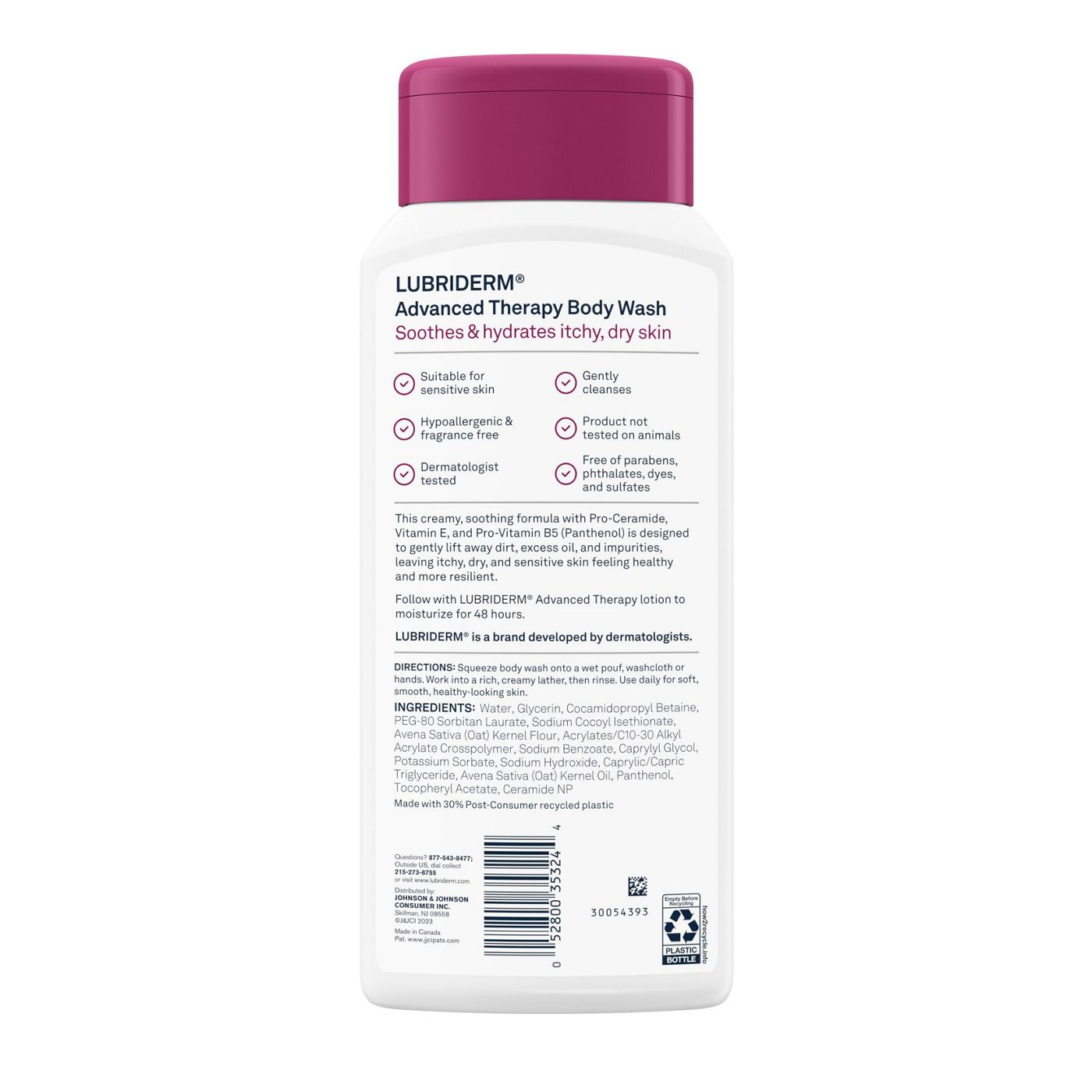 Lubriderm Advanced Therapy Body Wash - Fragrance Free; image 2 of 2