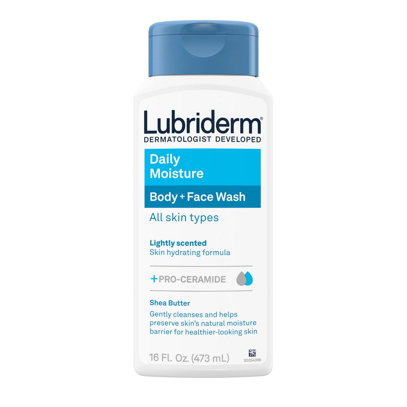 Lubriderm Daily Moisture Body + Face Wash - Light Fragrance; image 1 of 6