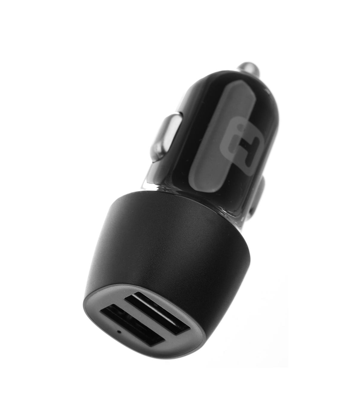 iHome Dual Port USB Car Charger - Black; image 2 of 2