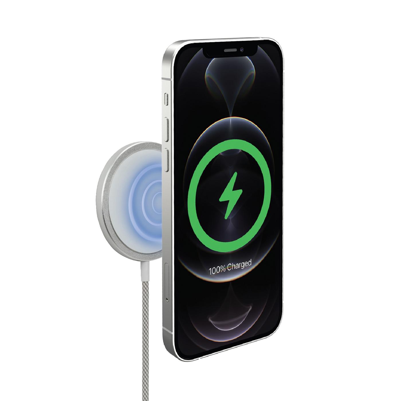 iHome MagPuck Magnetic Wireless Charger - White; image 2 of 2