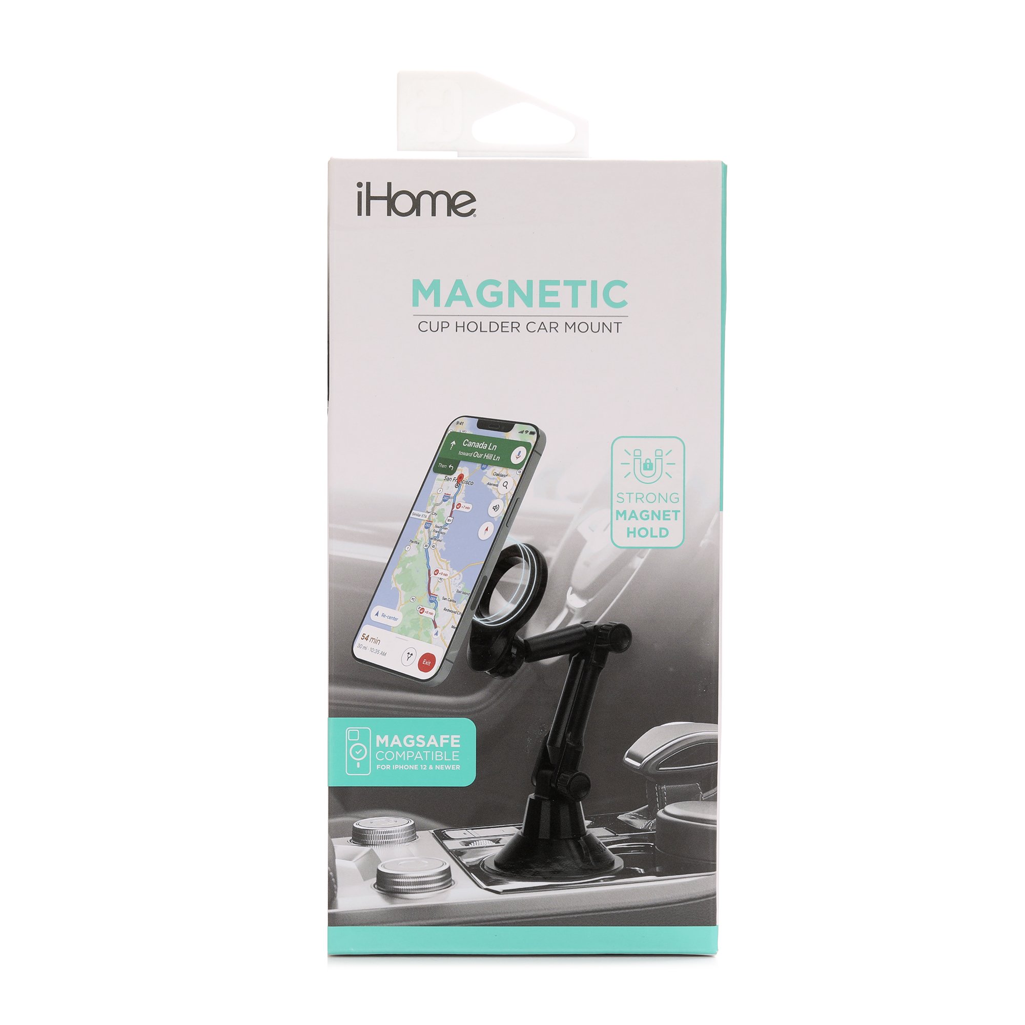 iHome Cup Holder Car Mount Black Shop Phone Mounts at HEB