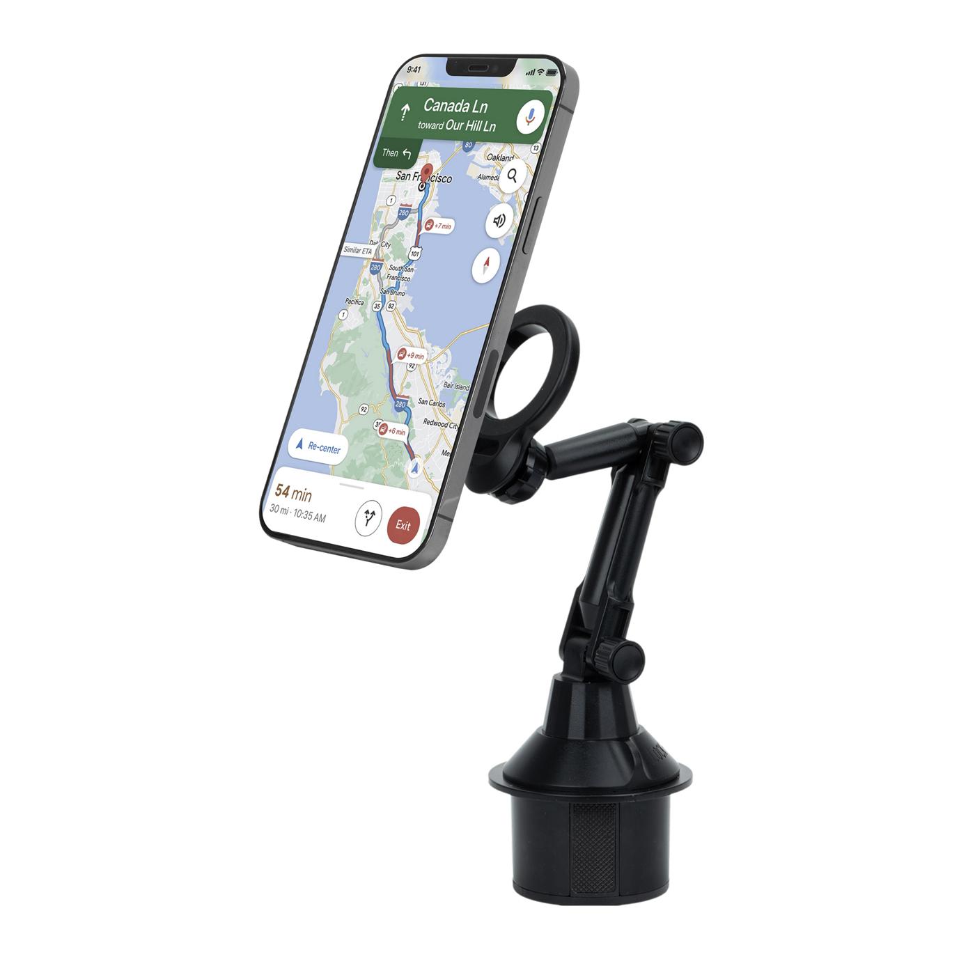 iHome Magnetic Cup Holder Car Mount - Black; image 2 of 2