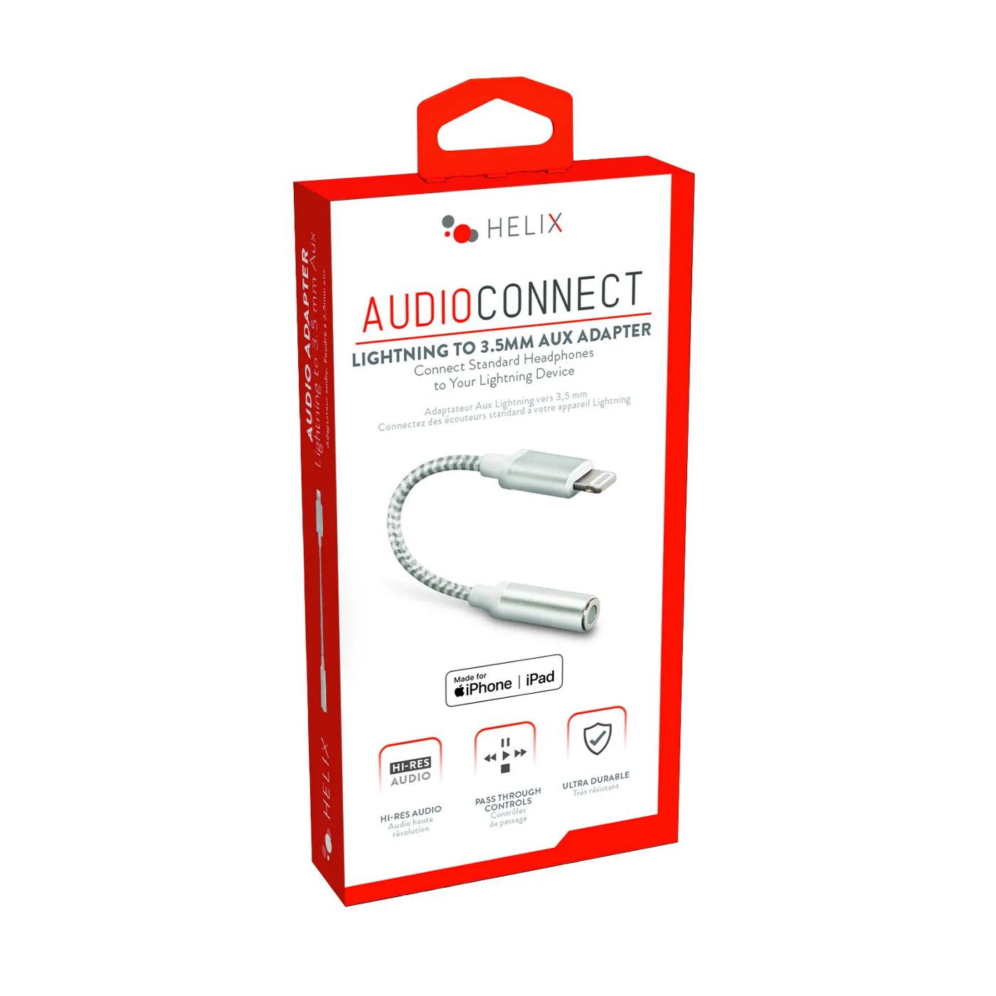 Helix Audio Connect Lightning to 3.5mm Aux Adapter; image 1 of 2