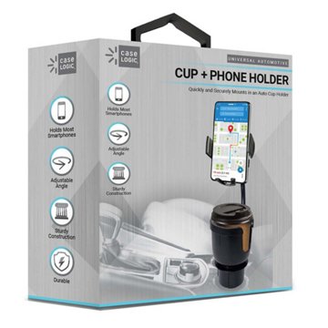 Case Logic Auto Cup & Phone Holder - Black