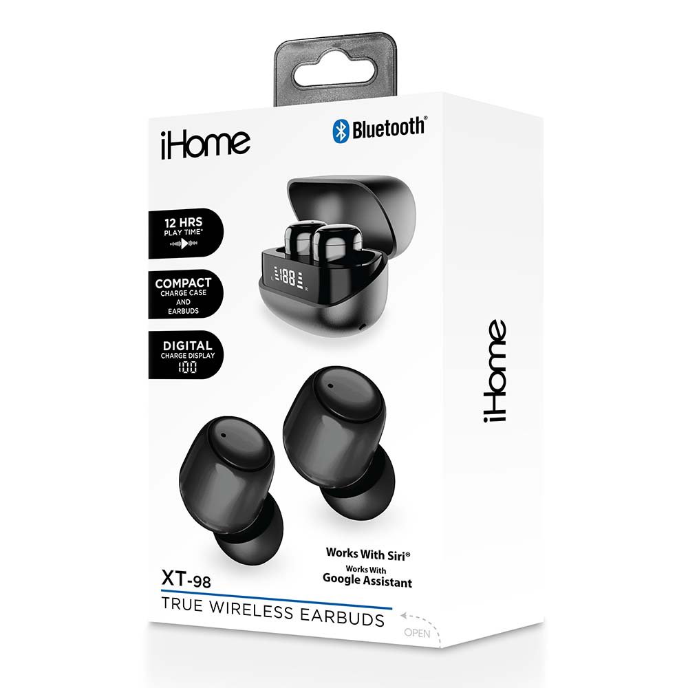 iHome XT98 True Wireless Earbuds Black Shop Headphones at HEB
