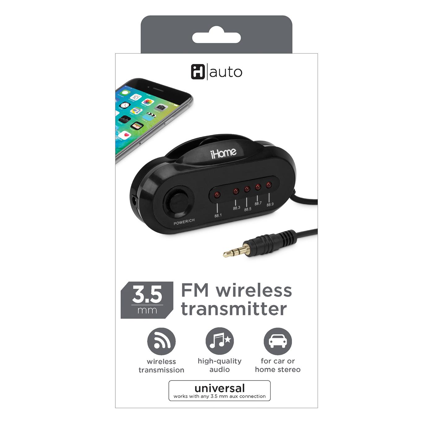 iHome FM Wireless Transmitter - Black; image 1 of 2