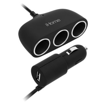 iHome Auto USB Car Charger - Black