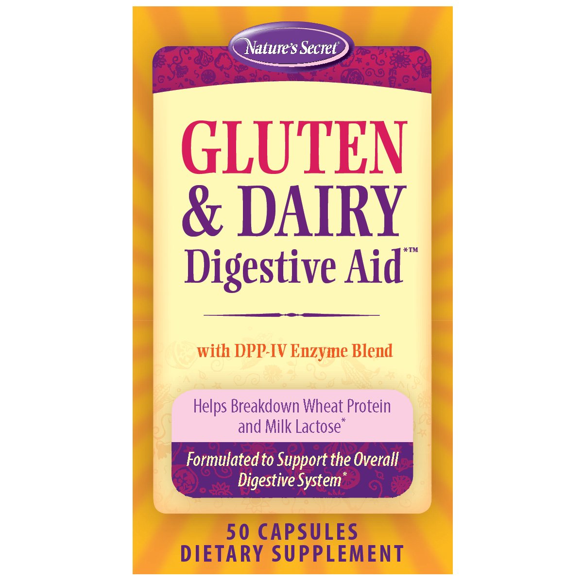 Natures Secret Gluten & Dairy Digestive Aid Capsules - Shop Digestion ...