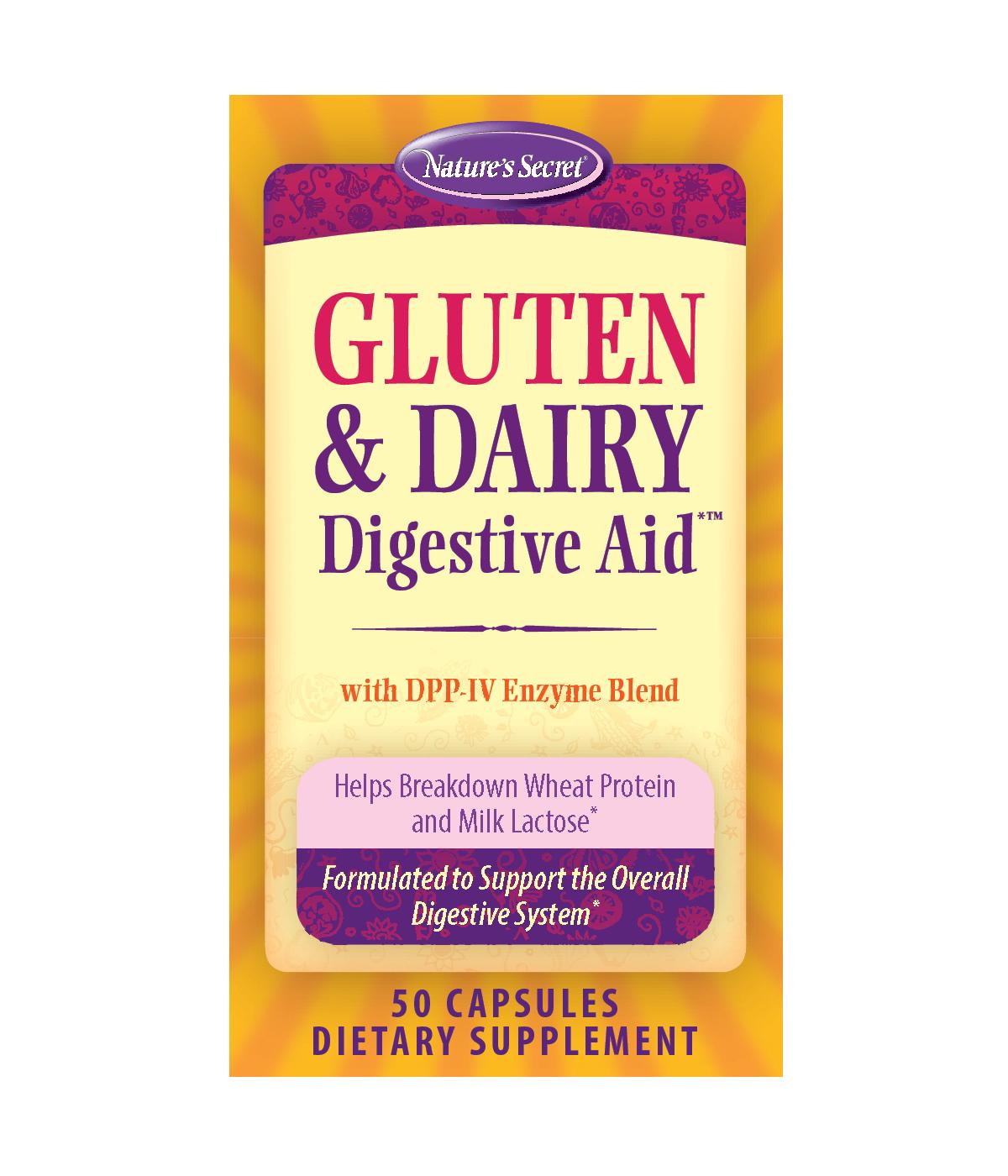 Natures Secret Gluten & Dairy Digestive Aid Capsules; image 1 of 2