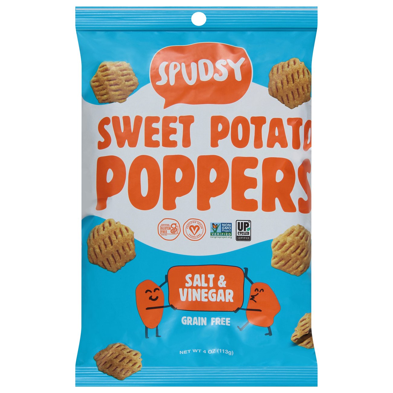 Spudsy Salt & Vinegar Sweet Potato Poppers Shop Chips at HEB