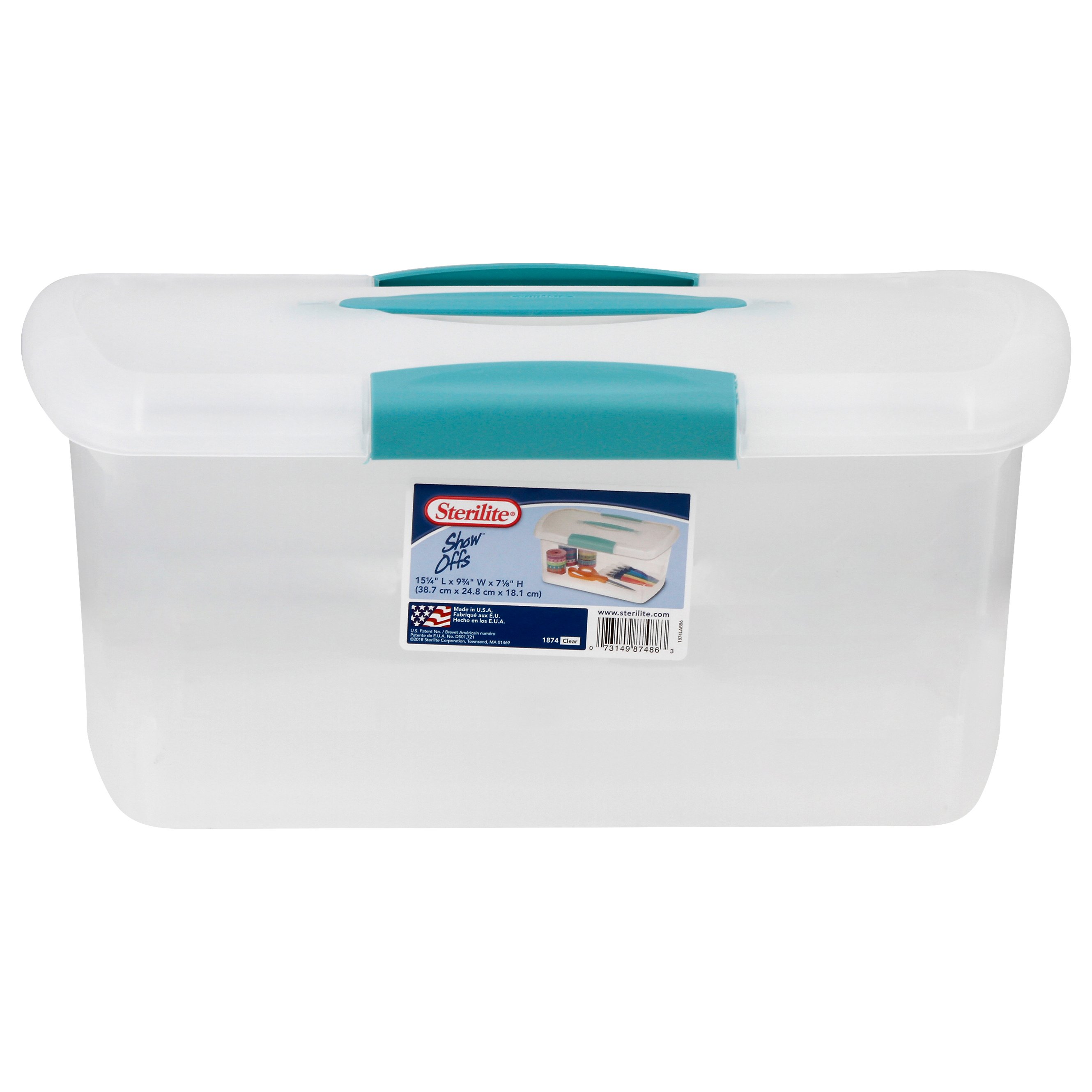 Sterilite Latch Storage Box with White Lid - Shop Closet & Cabinet  Organizers at H-E-B