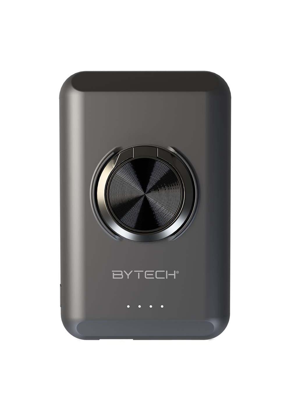 Bytech Magnetic Slim Power Bank with Ring Stand - Black; image 2 of 2