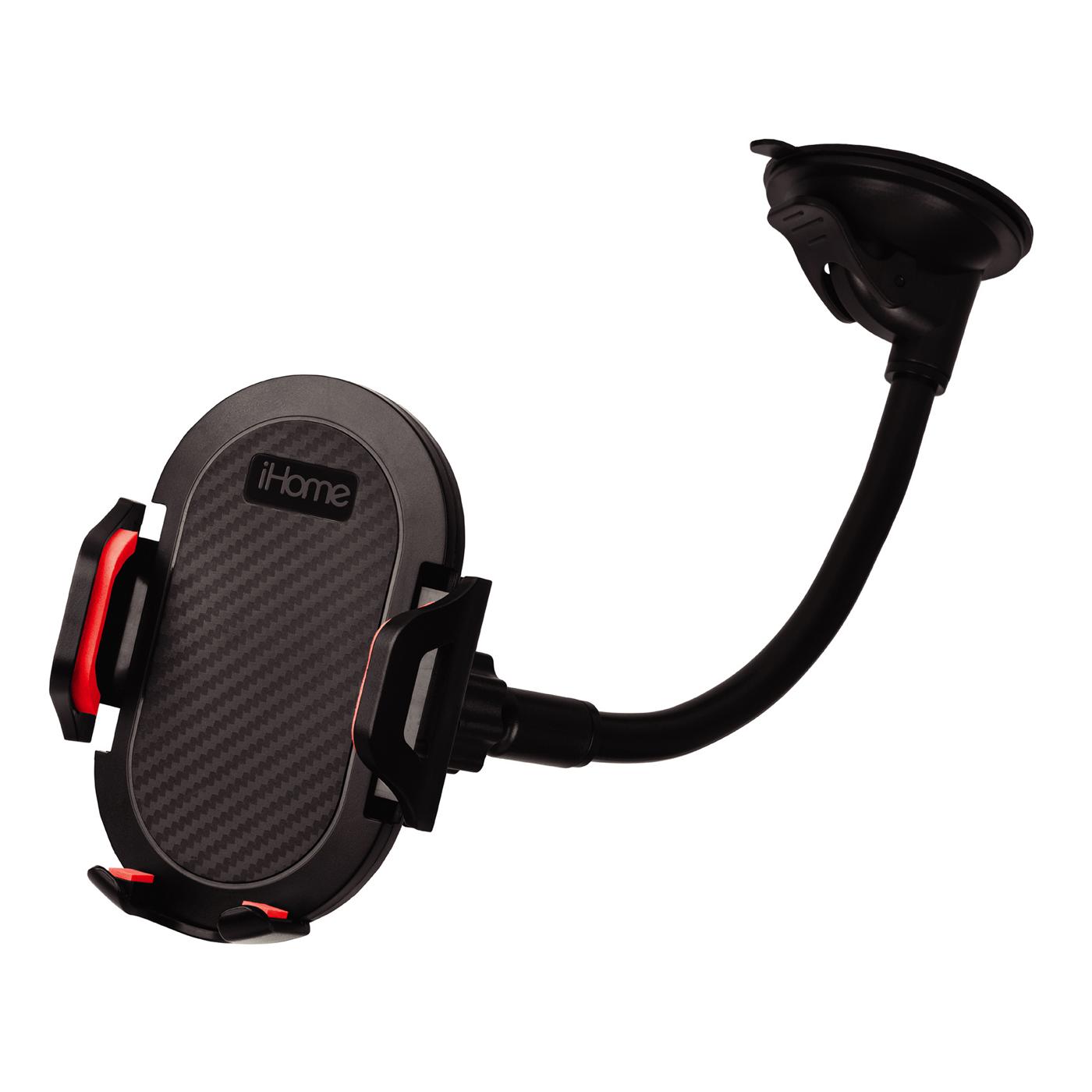 iHome Gooseneck Windshield Car Mount Black