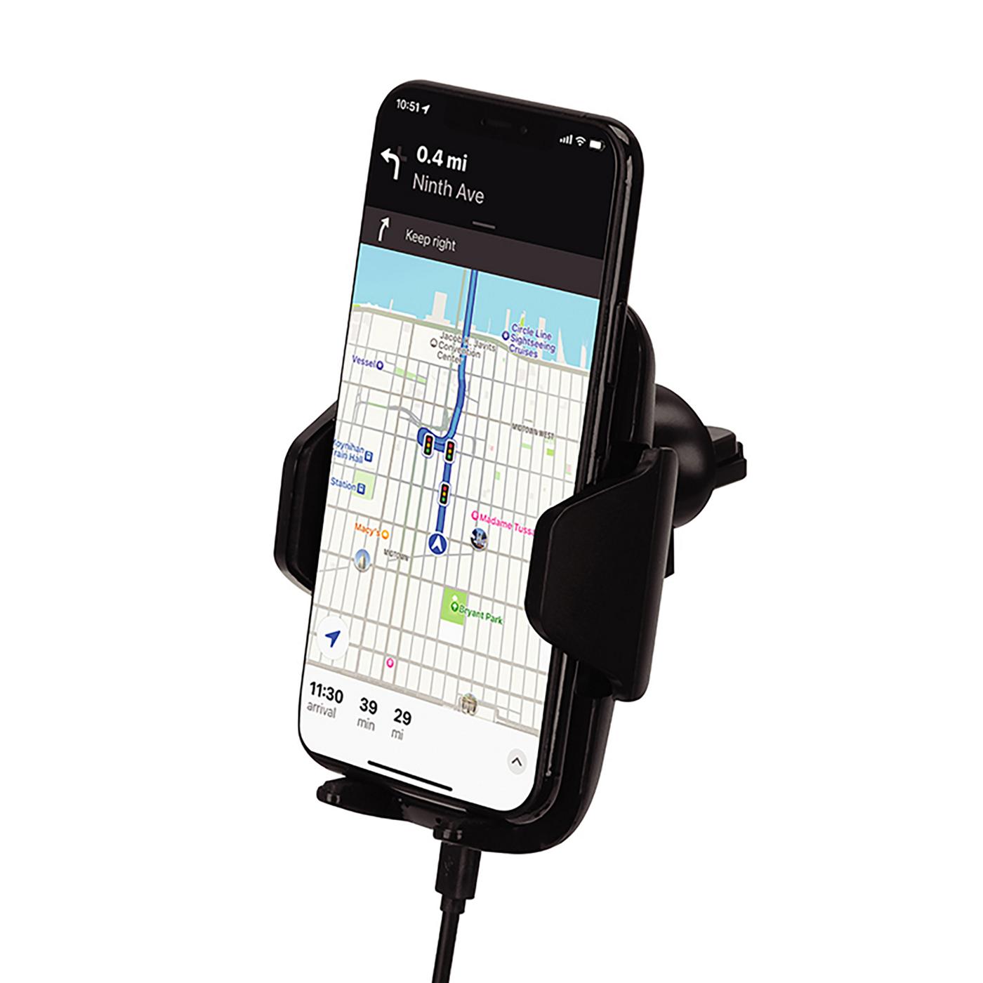 iHome Wireless Charging Car Vent Mount Black Shop Car accessories