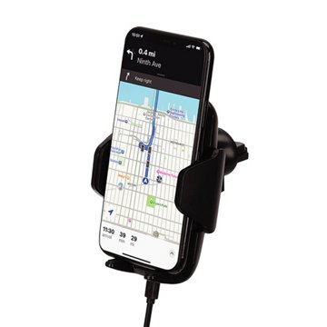 iHome Wireless Charging Car Vent Mount - Black