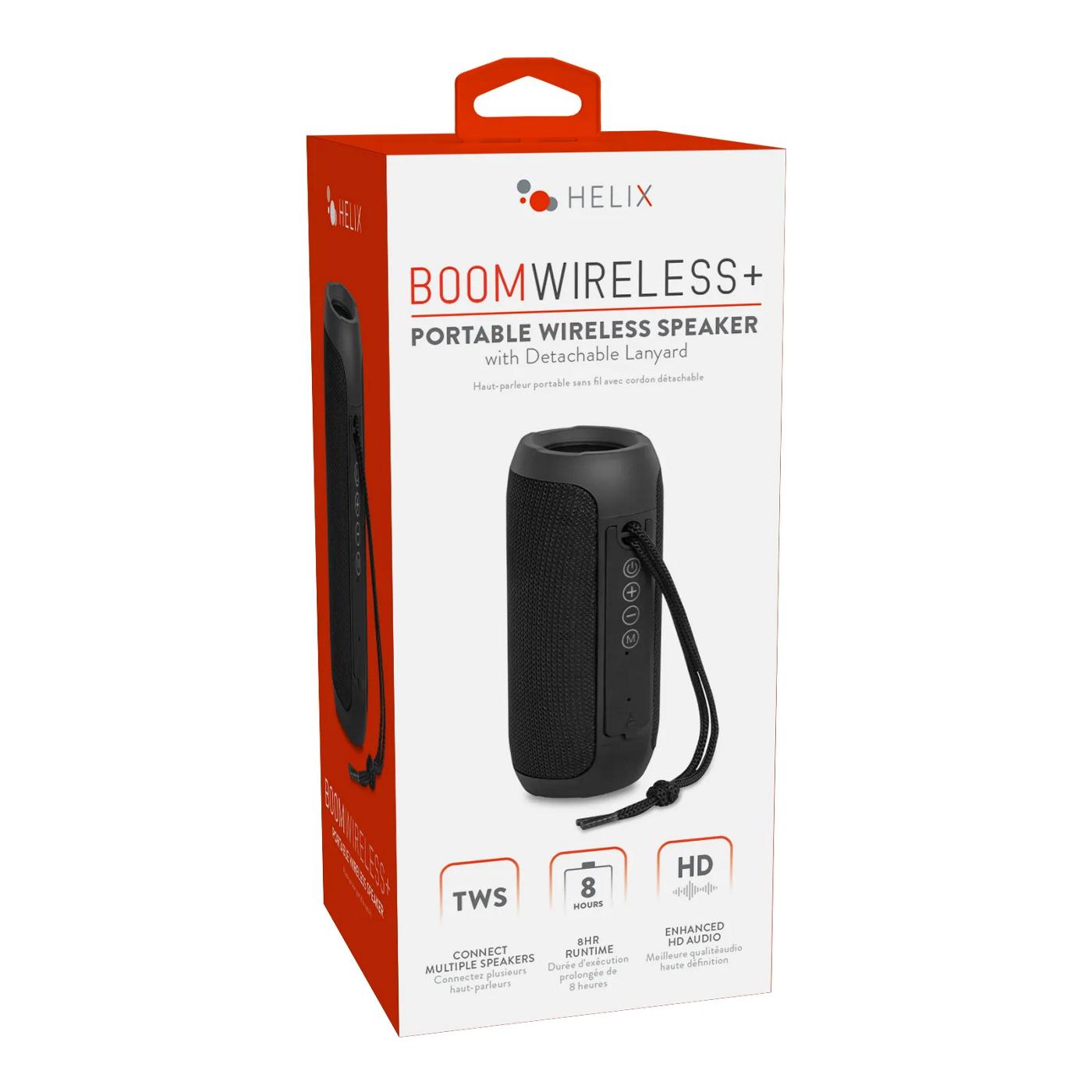 Helix BoomWireless Portable Bluetooth Speaker - Black; image 1 of 2