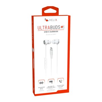 Helix Ultra USB-C Earbuds - White