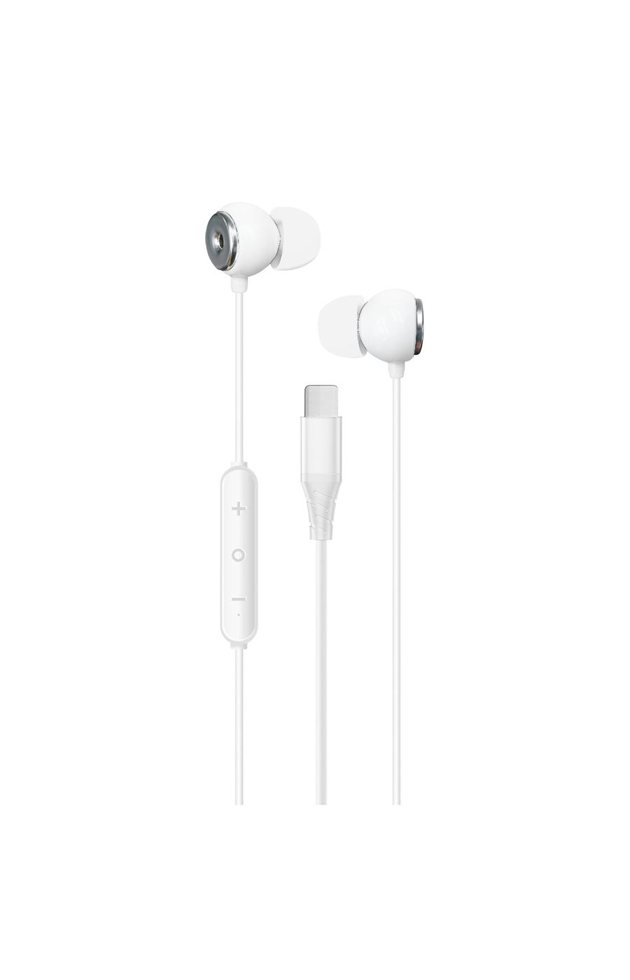 Helix Ultra USBC Earbuds White Shop Headphones at HEB