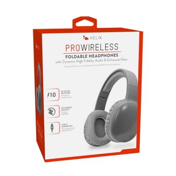 Helix Pro Wireless Foldable Bluetooth Headphones - Gray