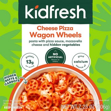 Kidfresh Cheese Pizza Wagon Wheels Pasta Frozen Meal