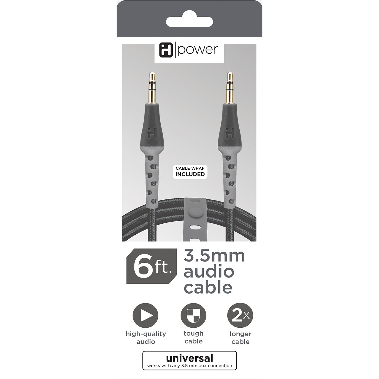 iHome 3.5 mm Audio Cable Black Shop Connection cables at HEB
