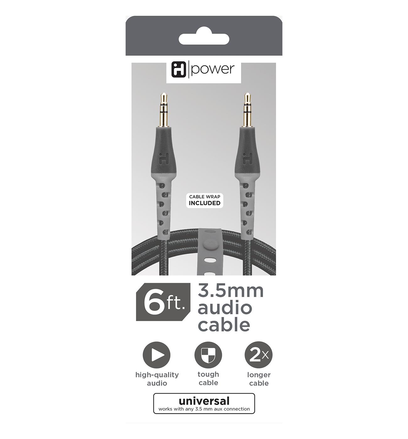 iHome 3.5 mm Audio Cable - Black; image 1 of 2