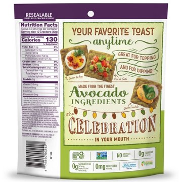 Crunchmaster Avocado Toast Salt & Pepper Rice Crackers