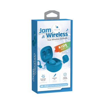 Helix JamWireless Kids Earbuds - Blue