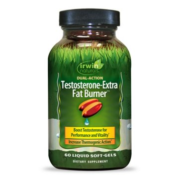 Irwin Naturals Dual Action Testosterone Extra Fat Burner Softgels
