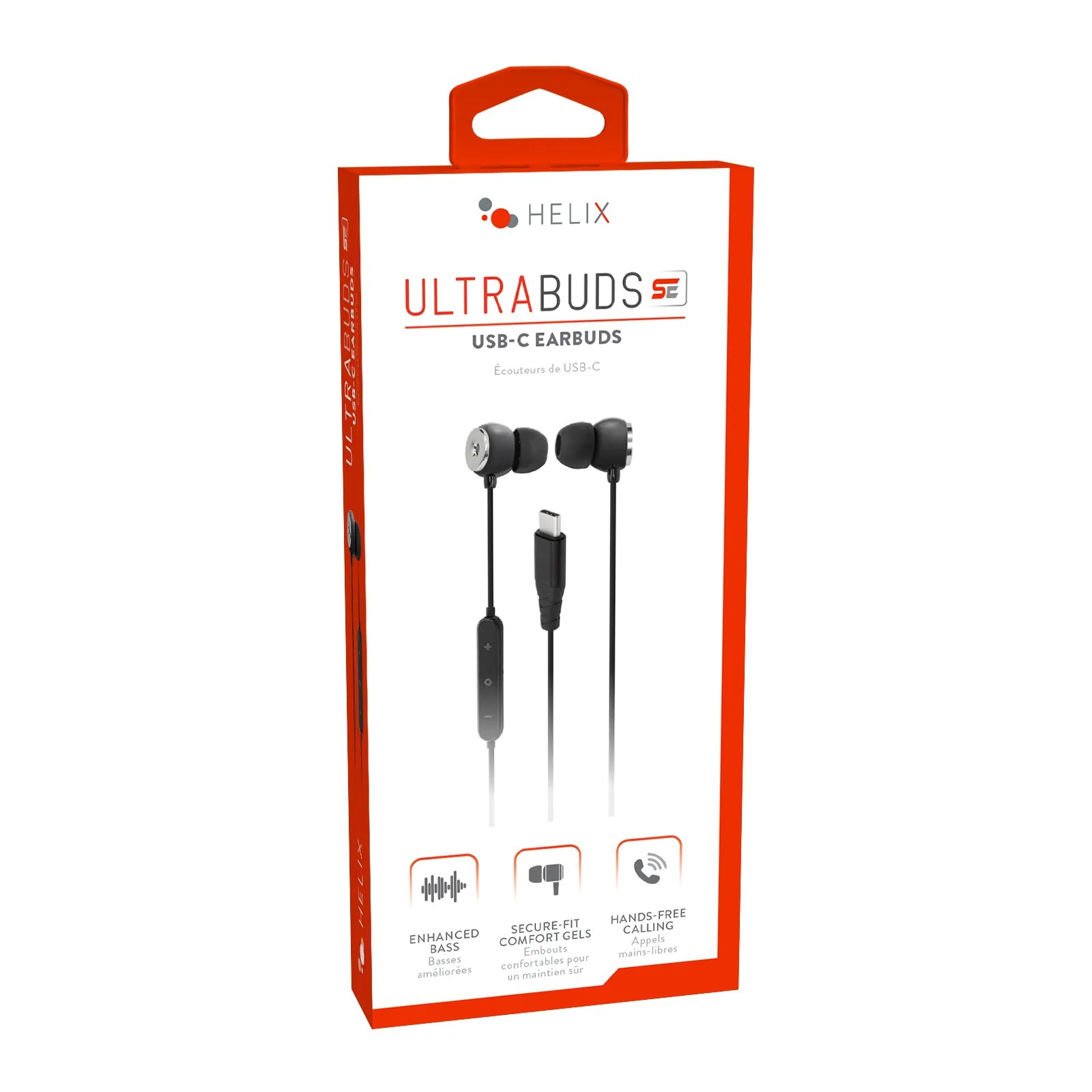 Helix Ultra USBC Earbuds Black Shop Headphones at HEB
