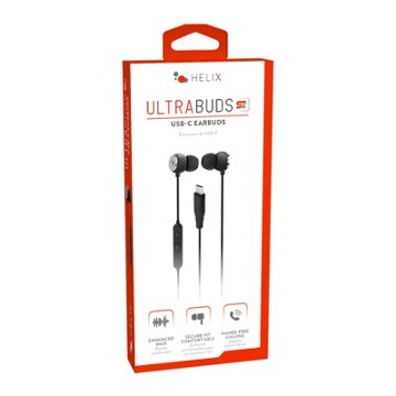 Helix Ultra USB-C Earbuds - Black