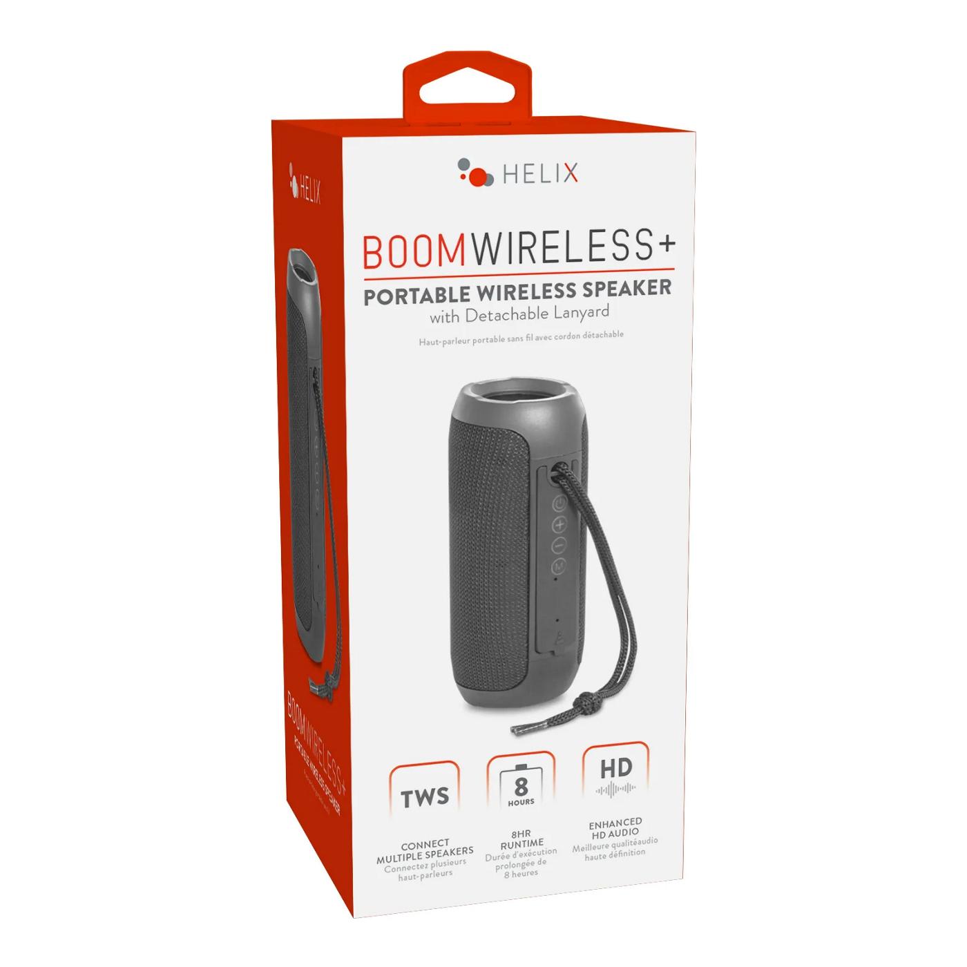 Helix BoomWireless Portable Bluetooth Speaker - Gray; image 1 of 2
