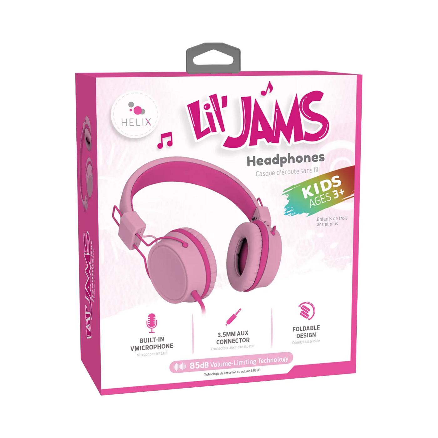 Helix Lil' Jams Kids Headphones - Pink; image 1 of 2
