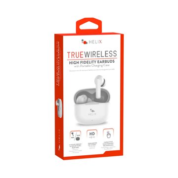 Helix True Wireless High Fidelity Earbuds - White