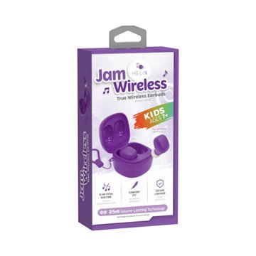 Helix JamWireless Kids Earbuds - Purple