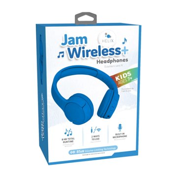 Helix JamWireless Kids Bluetooth Headphones - Blue