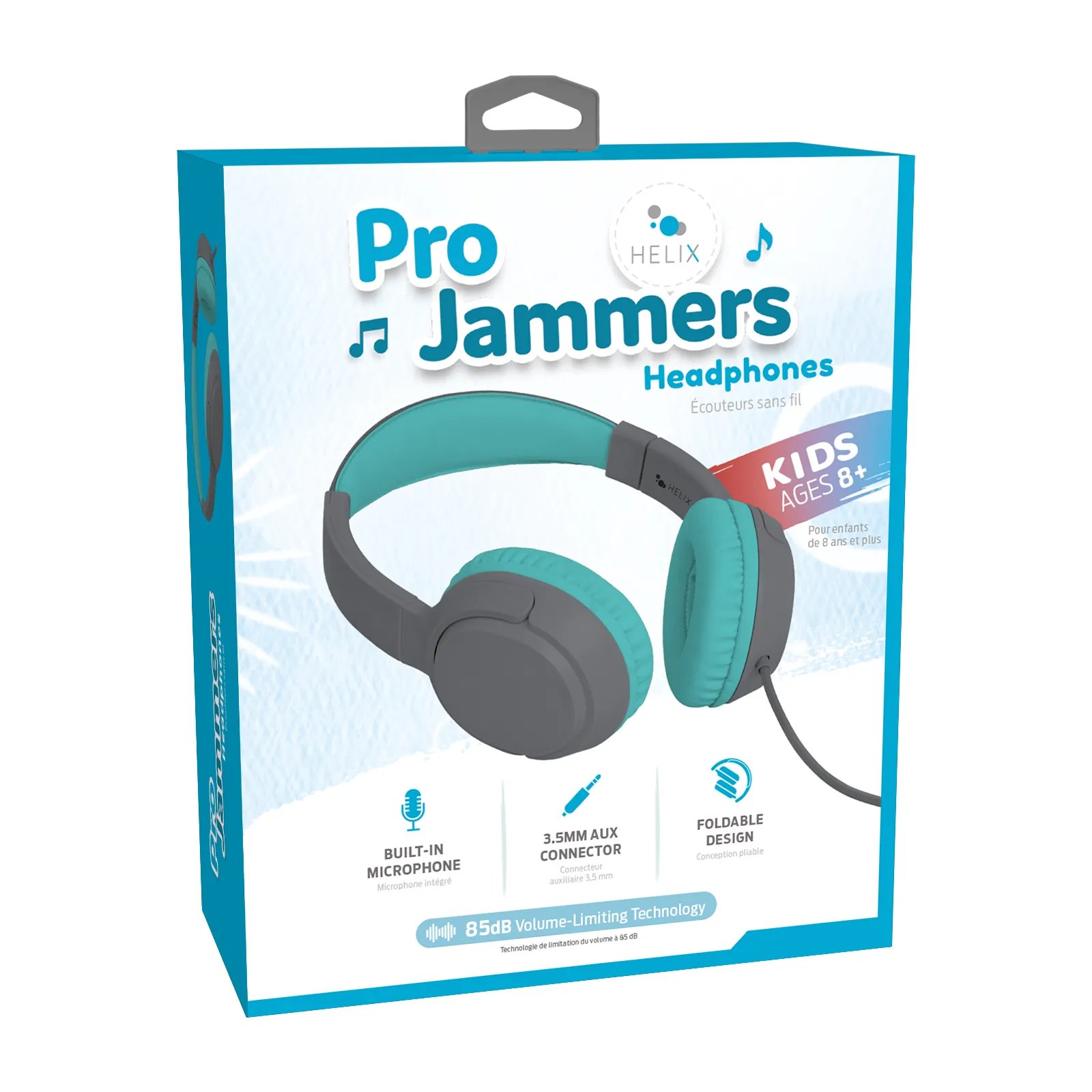 Helix ProJammers Kids Headphones - Gray & Teal - Shop