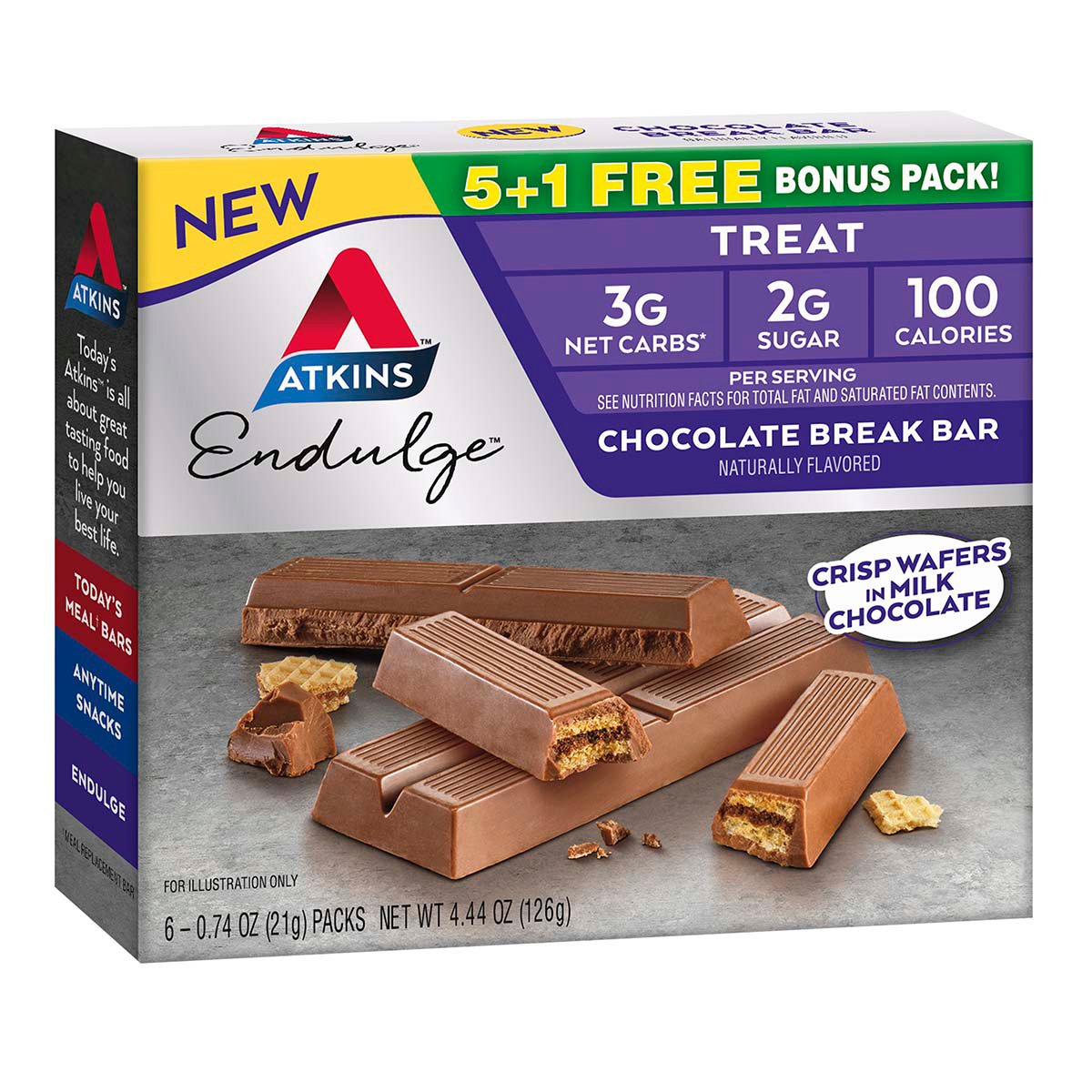 Atkins Endulge Treat Chocolate Break Bar Shop Diet & fitness at HEB